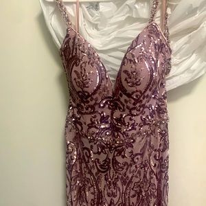 Long Purple Dress